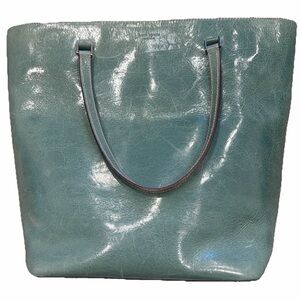 Vintage Kate spade handbag seafoam green blue leather classic